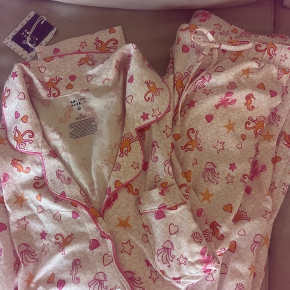 ROLLER RABBIT X TARGET SEA LIFE PAJAMA SET MEDIUM NWT - Picture 3 of 5